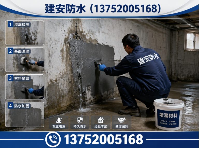 天津地下室堵漏展示图